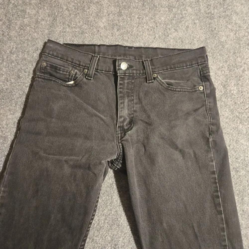 Levis 511 Jeans Mens 30x30 Black Slim Straight Denim Dark Wash Casual 5 Pocket